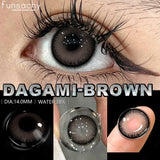 Popxstar  Cosmetics Color Contact Lenses 1pair Brown Color Lens Fashion Lenses Korean Lenses Grow Eye Big Eye Lens Gray Contacts