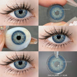 Popxstar  Korean Lenses Color Contact Lenses for Eyes 1pair Natural Colorcon Eye Lens Blue Green Eye Lens Beautiful Pupil Yearly