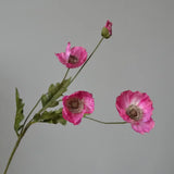 Popxstar spring decor Artificial Flowers Fake Poppy Silk Flowers Long Stem Housewarming Garden Table Wedding DIY Party Wedding Bridal Bouquet Decor