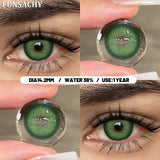 Popxstar  1 Pair Colorful Contact Lenses Natural Eye Makeup Contacts Lens for Eyes Korean Soft Lens Cosmetic Pupils Color Eye Len