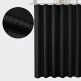 Popxstar Curtain Bathroom Bathroom Punch-free Shower Curtain Fabric Plain  Waterproof and Mildew-proof Polyester Shower