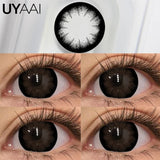 Popxstar Contact Lenses Color 1 Pair Black Natural Lens Green Korean Colorcon Blue High Quality Fashion Lenses Yellow Eye Contacts
