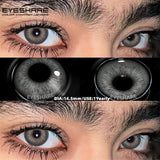 2pcs/Pair Natural Colored Contact Lenses Blue Gray Beauty Pupils Makeup Lenses Brown Eyes Contacts Yearly Soft Lenses