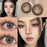 Popxstar  1 Pair Colorcon Korean Lenses Colored Contact Lenses for Eyes Big Eye Lenses Pink Lenses Blue Eye Lenses