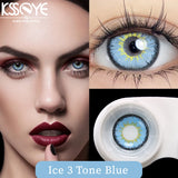 Popxstar  1 Pair Hot sales Color Contact Lenses with Diopter Myopia Eyes Cosplay Contacts Lens  Halloween Contact Lenses Makeup