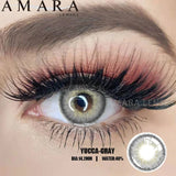 Popxstar  1 Pair GRAY Lenses Anime Accessories Color Contact Lenses for Eyes Comic Tears Eye Fashion Lenses