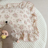 Popxstar INS Ruffle Edge Gauze 100% Cotton Princess Pillow Case 30X50 48X74cm Breathable Pillowcase Decorative for Home Bedding Bedroom
