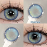 Popxstar  2PCS Silver Knight Contact Lenses for Eyes Rainbow Colored Eye Lenses Beauty Pupils Gradient Contact Lenses Optical Lens