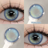 Popxstar 2PCS Silver Knight Contact Lenses for Eyes Rainbow Colored Eye Lenses Beauty Pupils Gradient Contact Lenses Optical Lens