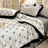 Popxstar  Washed cotton air conditioner quilt four-piece summer cool quilt thin double summer quilt core machine washable