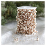 Popxstar 10/30m Decoration Bead String Garland Artificial Plastic Beads Trim Garland Decor For Party Wedding New Year Eid Mubarak 2025