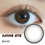 Popxstar Coslens Black Cosmetic 14.00mm Color Soft Contacts Lenses for Eyes Anime Accessories линзы для глаз цветные Cloud Anime Eyes