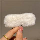 Popxstar Winter Plush Cute Hair Clip Grasping Lamb Children's Broken Hair Pin Clip Headwear Hair Accessories for Girls  Korean Style