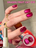 popxstar Dragon Fruit Cat Eye - 2025 New Style Nail Polish Gel, Ultra Bright Gel, Fashionable Salon Cat Eye Nail Art with Shiny Gloss.