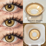 1pair Green and Red Anime Cosplay Colored Contact Lenses for Cosplayers: Daily, Party, and Eye Beauty Makeup Contacts