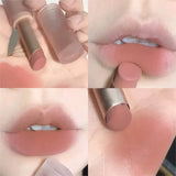 Popxstar Velvet Matte Lipstick Moisturizing Waterproof Lasting Nude Apricot Lip Tint Non-stick Cup Lip Gloss Lipstick Cosmetics Make Up
