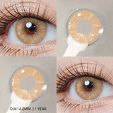 Popxstar  1 pair Blue Lenses Color Contact Lenses for Eyes Gray Pupils Soft Natural Contact Lens Makeup Cosmetci Pupil Eye Lens