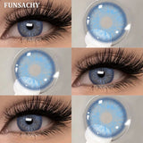 Popxstar  2pcs Colorcon Contact Lenses Gray Pupils for Eyes Fashion Color Contact Lenses Eye Makeup Beauty Cosmetics Blue Lenses