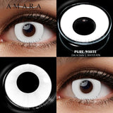 Cosplay Color Contact Lenses for Eyes Anime Eye Lens 1Pair White Black Lenses Contact Lenses Cosmetic Color Lens Eyes