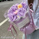 Popxstar  Finished Flower Bouquet Mother's Day Gifts Flower Artificial Flower Gifts Bride Wedding Flower Bouquet Graduations Bouquet Gifts