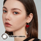 Popxstar  1 Pair Colorcon Colored Contact Lenses Myopia Lenses Dark Lenses Black Eye Lenses Fog Pearl Lens High Quality