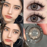 New Natural Lenses Gray Lenses 1 Pair Color Eye Contacts Blue Pupils Korean Style y2k Lenses Big Eyes Colorcon