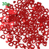 Popxstar Valentines decoration Red Love Heart Table Confetti Valentines Day Party Sequins Confetti Wedding Engagement Anniversary Bridal Shower Birthday Party