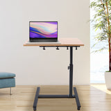 Popxstar Adjustable Laptop Desk 360° Rotating Tabletop Mobile Stand Home Office Tray Standing Rolling Study Table Computer Workstation