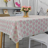 PVC Printed Square Tablecloth Waterproof Oil Resistant Washable Table Cloth Home Minimalist Dining Table Coffee Tables Cover