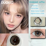 Popxstar  1Pair Color Contacts Lenses Myopic Prescription-0.00to-8.00 Gray Beauty Pupils Big Eyes Colored Makeup Lens Fast Delivery