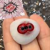 Dicoria Cosplay Halloween Scary Contact Lenses Crazy Mini Sclera Softlens 14.5mm