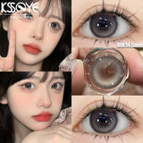 Popxstar  2Pcs New product  Color Contact Lenses Myopia Degree -0.00 to -8.00 natural lenses Soft Lens EyeBeauty Pupil ﻿