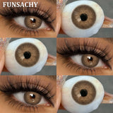 Popxstar  1 Pair Natural Color Contact Lenses for Eyes Brown Lenses Colorcon Korean Lens Yearly Beautiful Grey Eyes Big Black Len