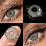 Popxstar   2pcs Hot Selling Colored Contact Lenses for Eyes Beauty Pupils Natural Brown Gray Lens Women Men Cosmetics  Yearly Use