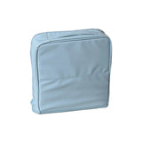 PU Vertical Makeup Bag Multi-layer Solid Color Stationery Storage Bag Square Large Capacity Cosmetics Storage Bag Travel