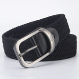 Popxstar Men's Belt Casual Woven Elastic Belt Outdoor Sports Women's Belt Climbing Work Belt Jeans Suit Pants Men's And Women's Universal