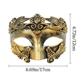 Fashion Cosplay Halloween Mask Ancient Greek Roman Masquerade Mask Festival Costume Venetian Half Face Mask Halloween Party