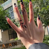 Popxstar  1 Sheet Herbal Finger Tattoo Sticker Waterproof and Long-lasting Temporary Tattoo