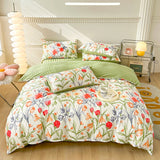 Popxstar  100% Cotton Duvet Cover Comforter cover Floral Style Bedding Quilt Cover housse de couette Bedclothes Bedspread 150x200 220x240