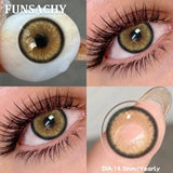 1 Pair Brown Color Contact Lenses for Eyes Big Eyes Natural Lenses Beautiful Pupils Cosmetics Gray Lens Color Women
