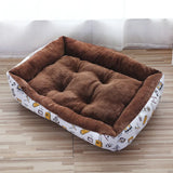 Popxstar  Square Dog Bed (S-3XL) Large Pet Dog House Cushion Kennel Soft Fleece Nest Dog Cat Baskets Mat Winter Waterproof Accessories