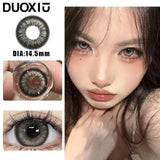Popxstar  1Pair New Contact Lenses for Eye color Lenses Rock Sweetheart Pink Lenses Degree Prescription -0.00to-8.00 Beauty Pupils
