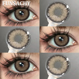 1 Pair Black Lenses Natural Contact Lenses for Eyes Eye Contacts Brown Gray Lenses Yearly Cosmetic Women Lens