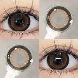 2pcs Korea Nature Fashion Colored Contact Lenses with Myopia Diopter Eyes Blue Eye Lenses Beauty Pupil New Fast Shipp