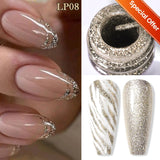 Popxstar 10ml Rainbow Purple Water Light Cat Magnetic Gel Nail Polish Shining Sliver-light Holographics Semi Permanent UV Gel