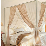 New Summer 2 Layers Mosquito Net for Home Decor with Bracket Princess Palace Bed Curtain Tent for Girls Room