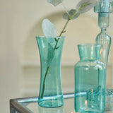 Popxstar Glass Table Vase Creative Flower Vase Decorative Glass Bottles Clear Glass Vases for Centerpieces Home Decor Nordic Vase