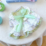 Cute With Bow Pet Princess Dress Breathable Exquisite Dog Skirt Soft Cat Skirt Spring/Summer