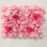Popxstar Pink Silk Rose Flower Wall Artificial Flower for Wedding Decoration Flower Wall BabyShow Wedding Christmas Home Backdrop Decor