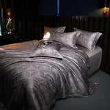 Popxstar  Premium 1000TC Egyptian Cotton Luxury Bedding Set Boho Style Digital Printing Duvet Cover Flat/Fitted Bed Sheet Pillowcases 4Pcs